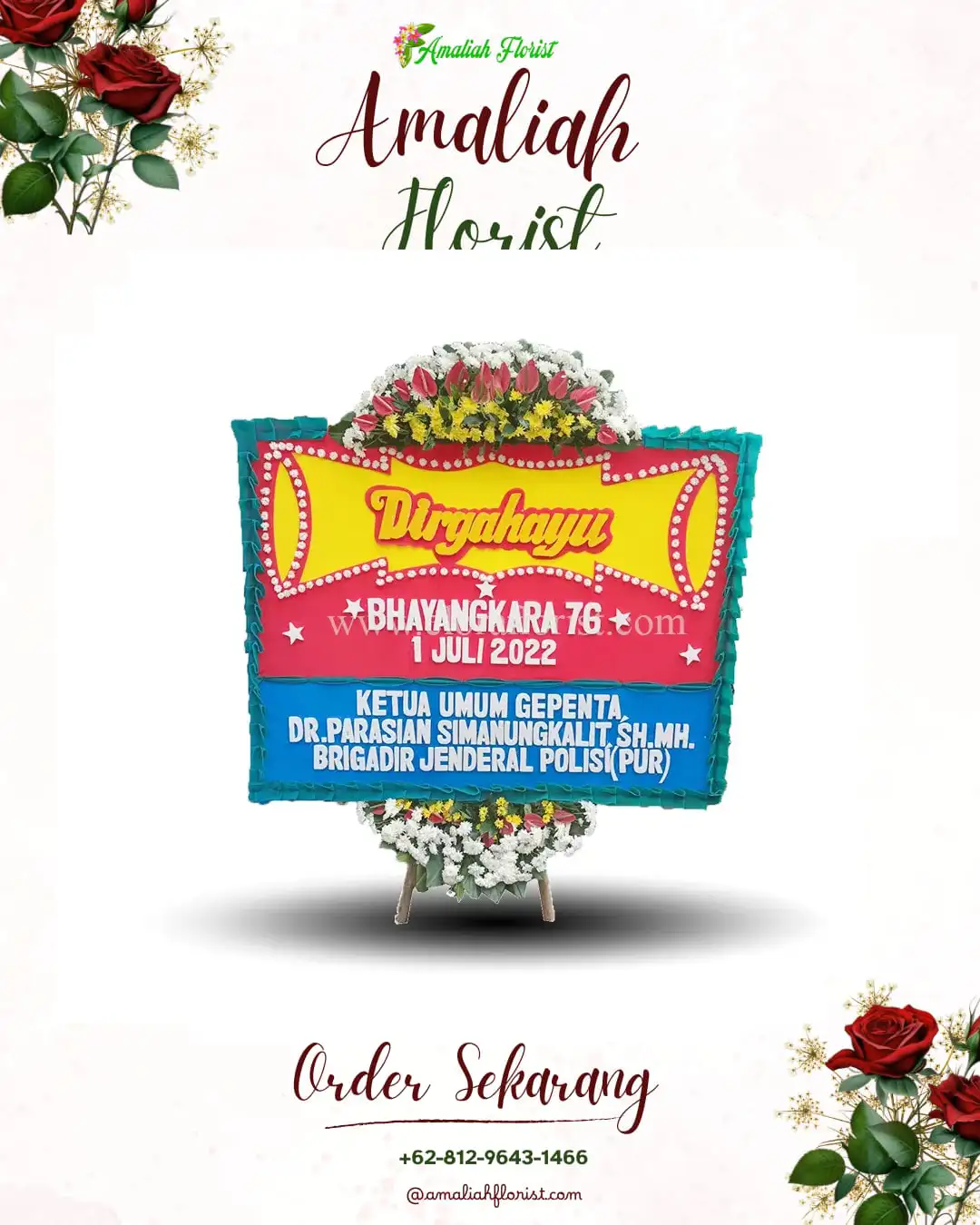 Papan Bunga HUT Ulang Tahun Tawangmangu